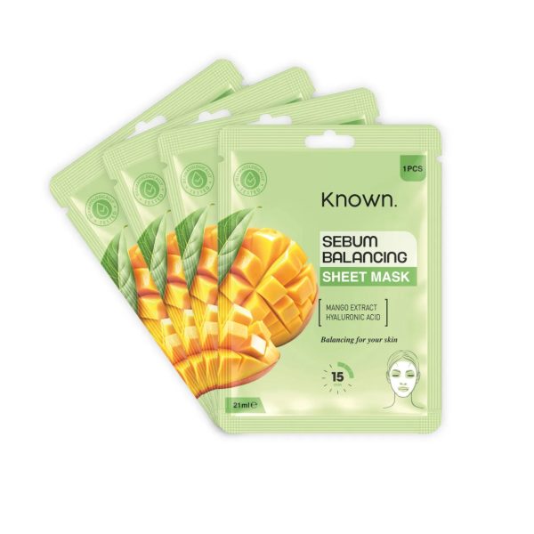 KNOWN  SEBUM BALANCING Face Sheet Mask 21ML | ماسك ورقي للوجه لموازنه دهون الوجه 21مل