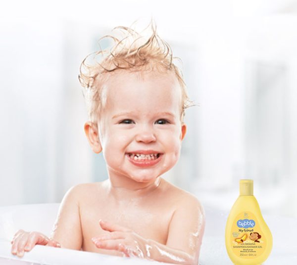 bebble 2in1 Banana Shampoo & Shower Gel 250ml | ببلي شامبو وجل استحمام بنكهة الموز 2 في 1 - الصورة 2