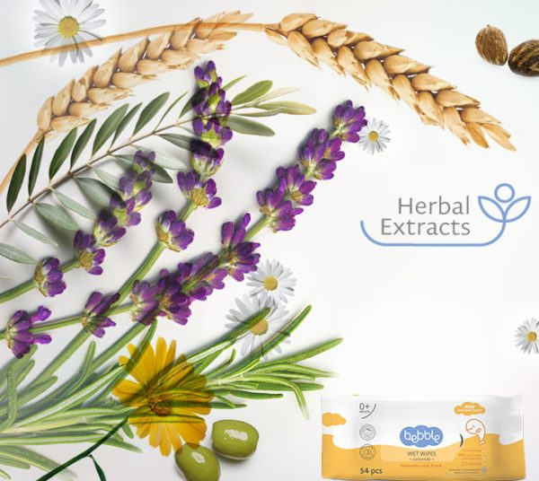 ⁦bebble Wet Wipes 54pcs | بيبيل مناديل مبلله 54 قطعه⁩ - الصورة ⁦3⁩