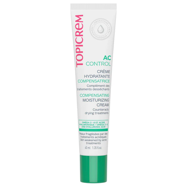 TOPICREM AC Control Compensating Moisturizing Cream - 40ml | توبيكريم كريم مرطب و معالج للبشرة الدهنية - 40 مل