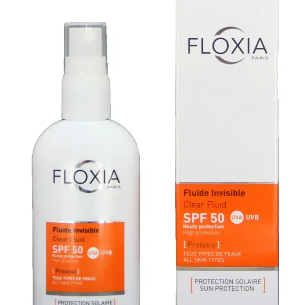 FLOXIA Clear Fluid Invisible SPF 50 100 ml | فلوكسيا واقي من اشعة الشمس SPF 50 100مل