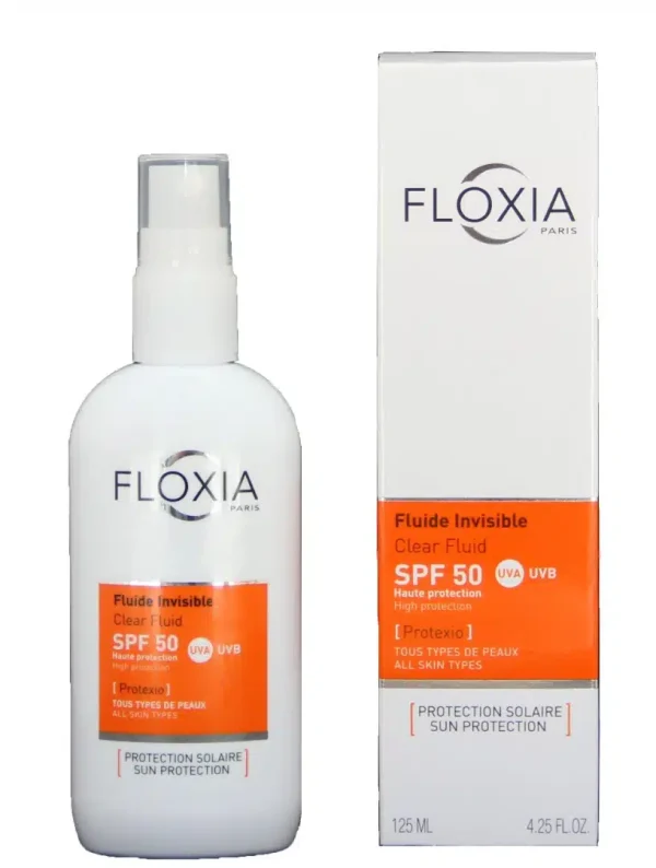 FLOXIA Clear Fluid Invisible SPF 50 100 ml | فلوكسيا واقي من اشعة الشمس SPF 50 100مل