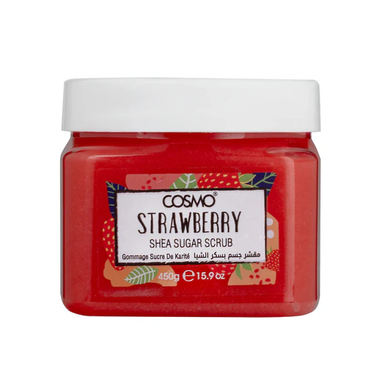 COSMO Strawberry Shea Sugar Scrub - 450g | كوزمو مقشر للجسم بالفراولة و الشيا - 450 غرام