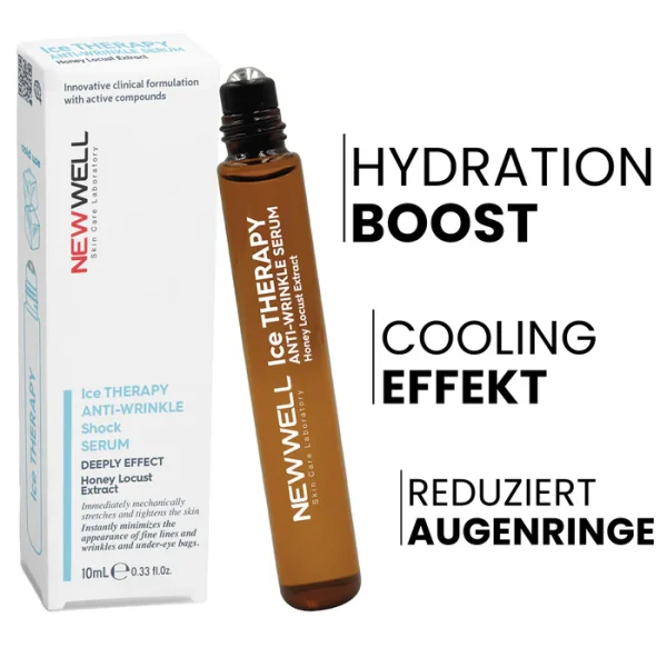 NEWWELL Ice Therapy Anti Wrinkle Shock Eye Serum 10 ml | نيوويل سيروم آيس ثيرابي المضاد للتجاعيد للعين ١٠ مل - الصورة 4