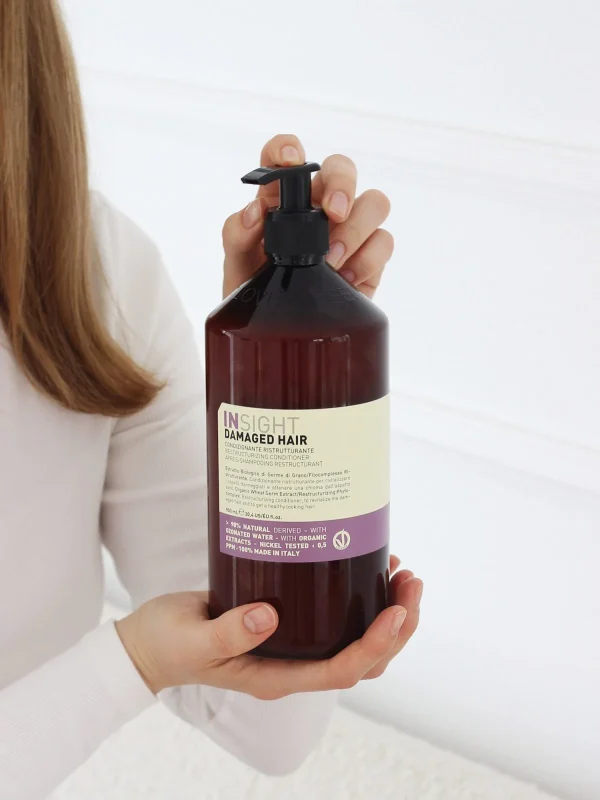 بلسم إنسايت لإصلاح الشعر التالف 900مل | INSIGHT Damaged Hair Conditioner 900ml - الصورة 2