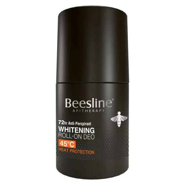 BEESLINE Whitening Roll-On Deodoroant Silver Power 45°C Heat Protection 50ml  |مزيل عرق بيزلاين رول أون لتفتيح البشرة بقوة الفضة 45 درجة مئوية حماية من الحرارة 50مل