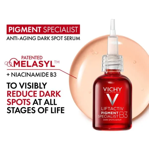 ⁦VICHY Lift Active B3 Serum Dark Spots & Wrinkles - 30ml | فيشي سيروم مضاد للبقع و التجاعيد - 30 مل⁩ - الصورة ⁦3⁩