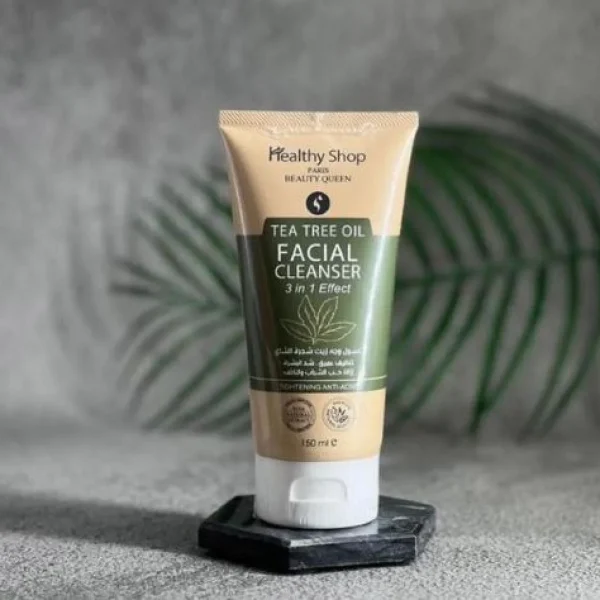 Healthy Shop Tea Tree Oil Facial Cleanser 3 in 1 Effect 150ml | هيلثي شوب غسول وجه بزيت شجرة الشاي بفعاليه 3 في 1 150مل