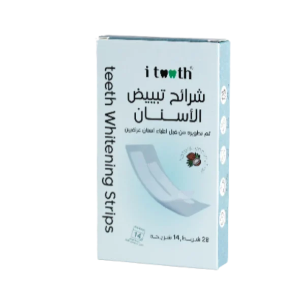 i tooth Teeth Whitening Strips - 14slices | اي توث شرائط تبييض الأسنان - 14 شريط