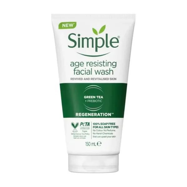 Simple Regeneration Age Resisting Facial Wash - 150ml | سمبل غسول محاربة التجاعيد - 150 مل
