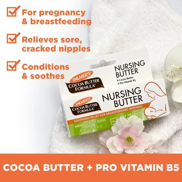 PALMER'S Cocoa Butter Formula Nursing Butter Tube - 30g | بالميرز مرهم بزبدة الكاكاو للترطيب قبل الرضاعة - 30 غرام - الصورة 3