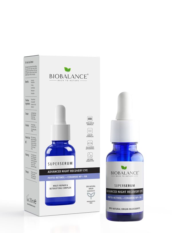 Bio Balance Advanced Night Recovery Eye Restorative Night Eye Serum - 20ml | بايو بالانس سيروم التجديد الليلي لمحيط العين - 20 مل