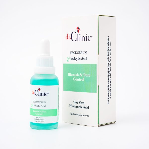 DR.CLINIC FACE SERUM 2% SALICYLIC ACID Blemish & Pore Control 30ml | سيروم للبشرة من دكتور كلينك 30 مل
