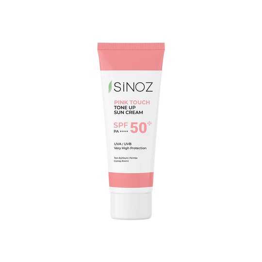 SiNOZ Pink Touch Tone Up Sun Cream SPF 50+ 50ml | سينوز كريم الحماية من الشمس بينك تاتش تون أب بعامل حماية من الشمس 50+ 50مل