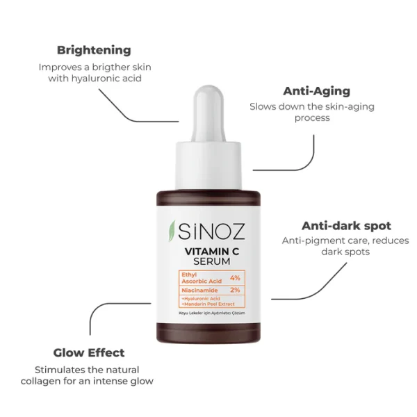 ⁦SiNOZ Vitamine C Serum 30ml | سينوز سيرم فايتمن سي 30مل⁩ - الصورة ⁦7⁩