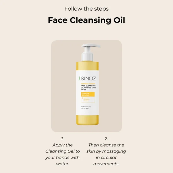 SiNOZ Face Cleansing Oil 400ML | سينوز غسول وجه زيتي 400 مل - الصورة 3