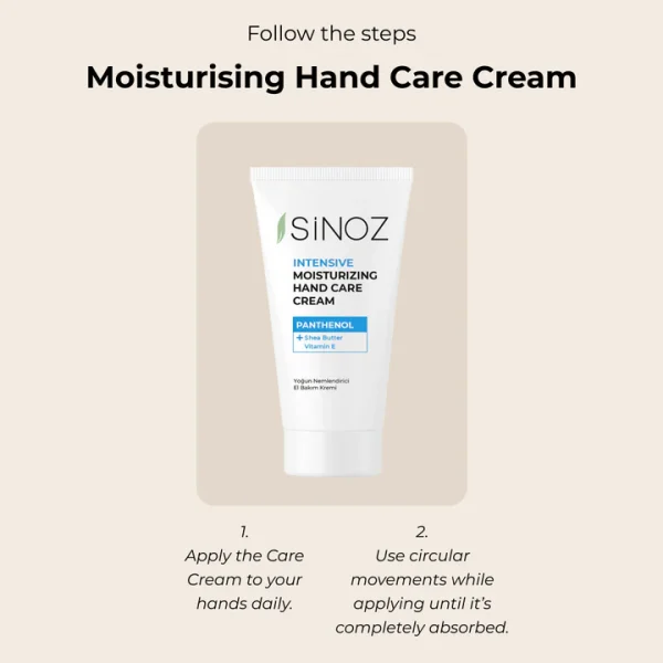 SiNOZ Moisturising Hand Care Cream 50ml | سينوز كريم مرطب للعناية باليدين 50مل - الصورة 3