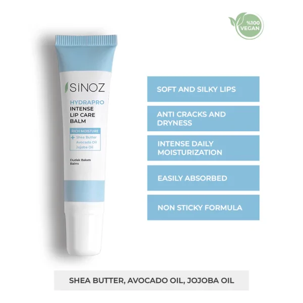 SiNOZ Hydrapro Intense Lip Care Balm 10g | سينوز بلسم العناية بالشفاه هايدرابرو المكثف 10 غرام - الصورة 2