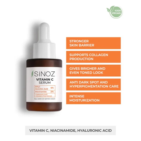 ⁦SiNOZ Vitamine C Serum 30ml | سينوز سيرم فايتمن سي 30مل⁩ - الصورة ⁦3⁩