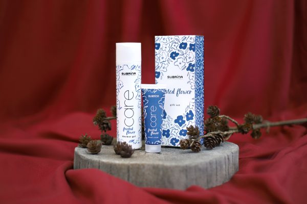 Subrina Professional Frosted Flower - 250ml | سوبرينا مجموعة العناية بالبشرة جل الاستحمام و كريم لليدين - 250 مل - الصورة 2