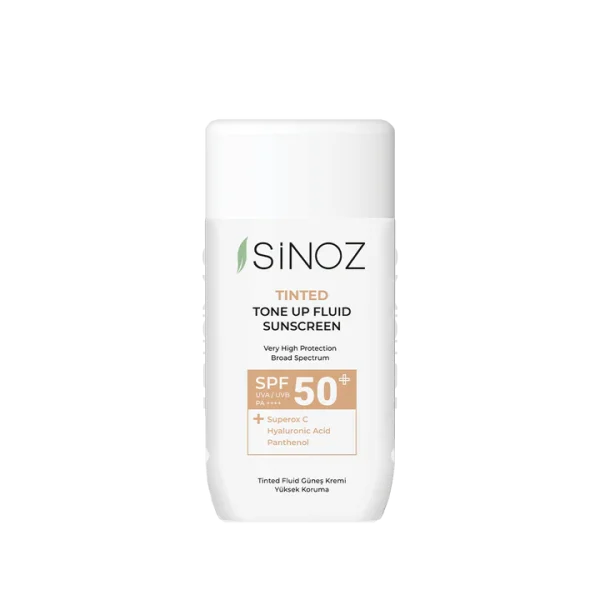 SiNOZ Tinted Tone Up Fluid Sunscreen SPF 50 + 50ml | سينوز واقي شمس سائل ملون بعامل حماية من الشمس 50+ 50مل