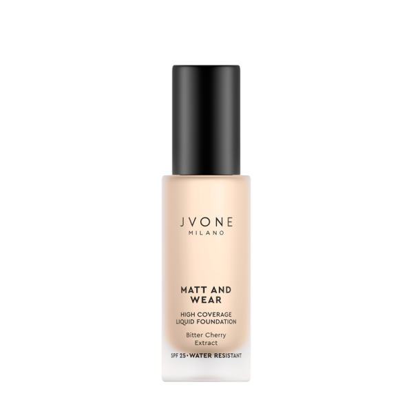 JVONE MILANO Matt And Wear – Liquid Foundation NW10   20ml | جيفون ميلانو مات آند وير – فاونديشن سائل بدرجة NW10 – 20 مل