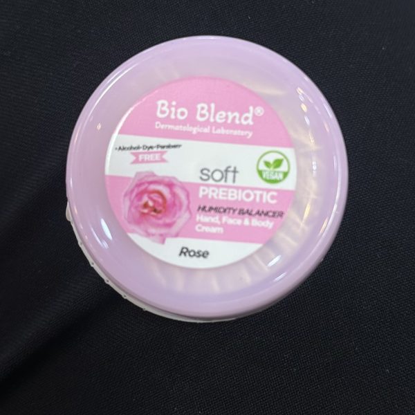 Bio Blend Soft Prebiotic Hand,Face and Body Cream- Rose - 30ml | بايو بلند كريم مرطب لليد والوجه والجسم - بعطر الورد - ٣٠ مل