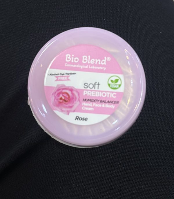 Bio Blend Soft Prebiotic Hand,Face and Body Cream- Rose - 30ml | بايو بلند كريم مرطب لليد والوجه والجسم - بعطر الورد - ٣٠ مل
