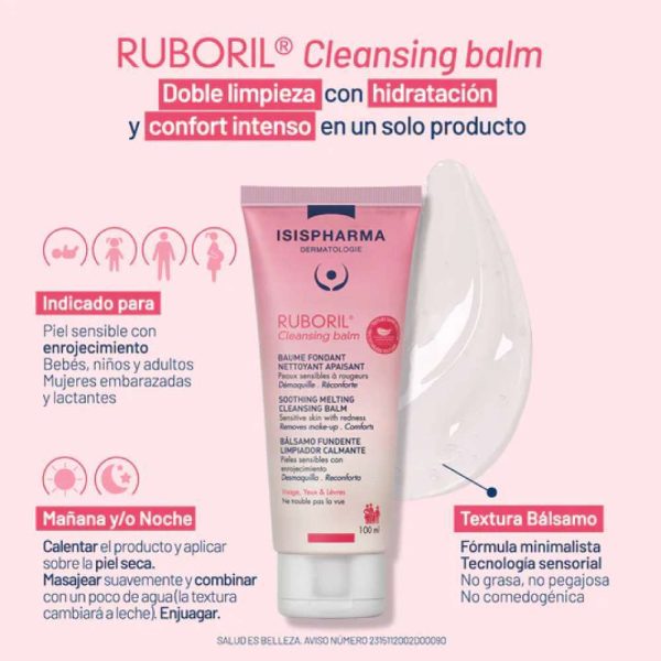 ISISPHARMA Ruboril Cleansing Balm - 100ml | إيزيس فارما بلسم تنظيف روبوريل 100 مل - الصورة 3