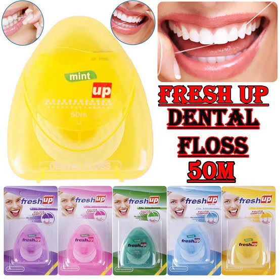 Fresh Up Dental Floss 50m | فريش اب خيط تنظيف الاسنان 50متر