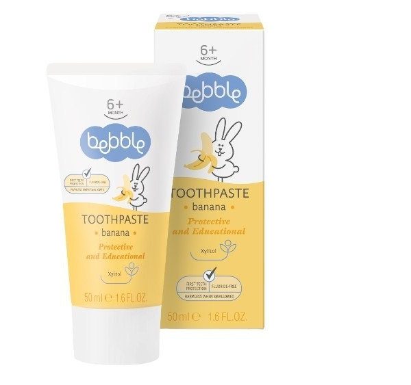 Bebble Toothpaste Banana   50 ml | ببلي معجون اسنان بالموز    50 مل