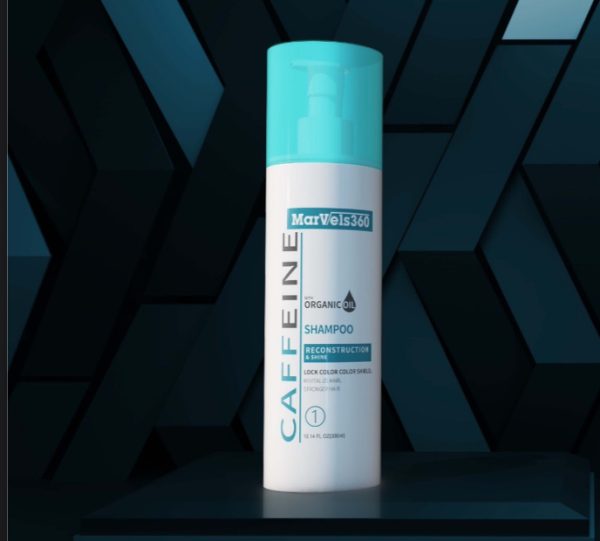 MarVels360 Shampoo Caffeine - 500ml | مارفيلز360 شامبو الكافيين - 500مل