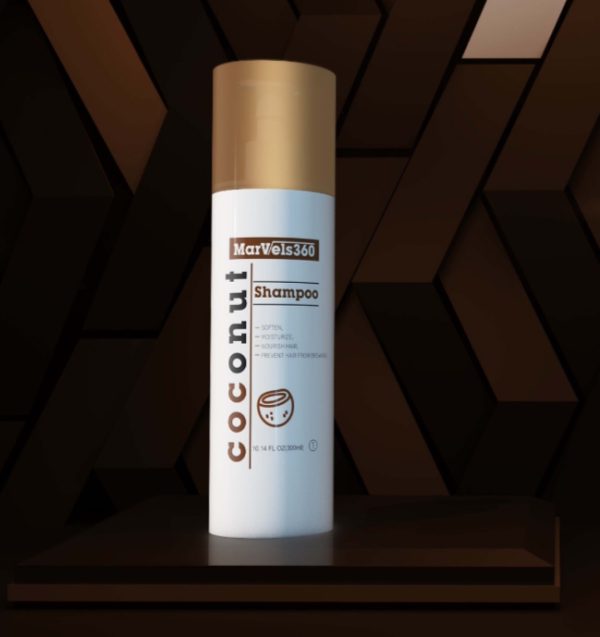 MarVels360 Shampoo Coconut - 500ml | مارفيلز360 شامبو جوز الهند - 500مل