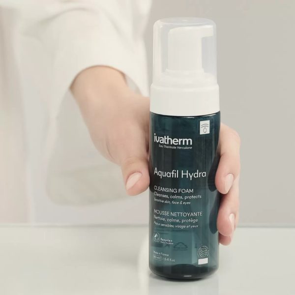 Ivatherm Aquafil Hydra Baslan Cleansing Foam - 160ml | ايفاثيرم غسول رغوي منظف لطيف للوجه - 160 مل - الصورة 4