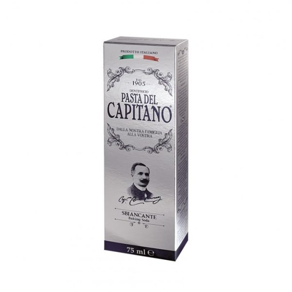 CAPITANO Sbiancante Baking Soda   75ml | كابيتانو معجون أسنان بالبيكربونات الصوديوم   75 مل