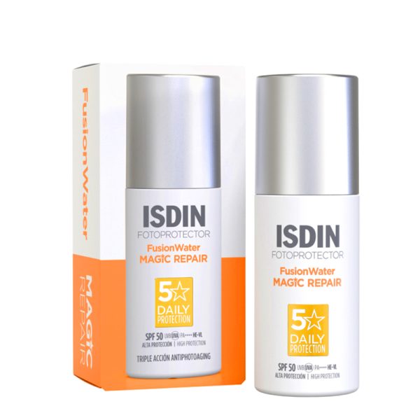 ISDIN Fotoprotector Fusion Water Magic Repair SPF50 - 50ml | ايسدين واقي شمس فوتوبروتكتور فيوجن ووتر ماجيك ريبير SPF50   - 50 جرام
