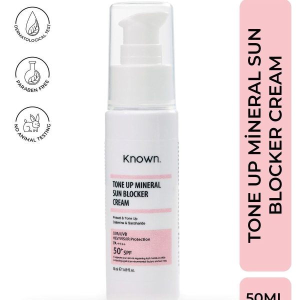 Known SPF 50+ Pink Tone Up Sunscreen   50ml | واقي الشمس الوردي بعامل حماية من الشمس 50+   50مل