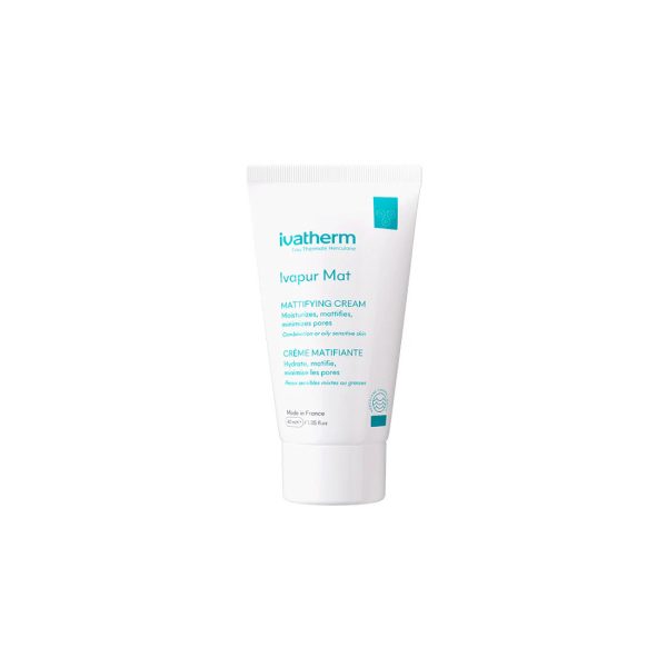 Ivatherm Ivapur Mat cream Matifiante   40ml | ايفاثيرم ايفابور مات كريم مطفئ للمعان البشره   40مل
