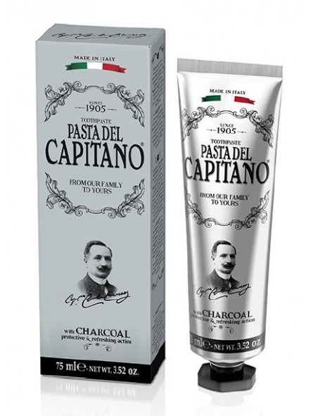 CAPITANO Charcoal Toothpaste   75ml | كابيتانو معجون اسنان بالفحم   75 مل