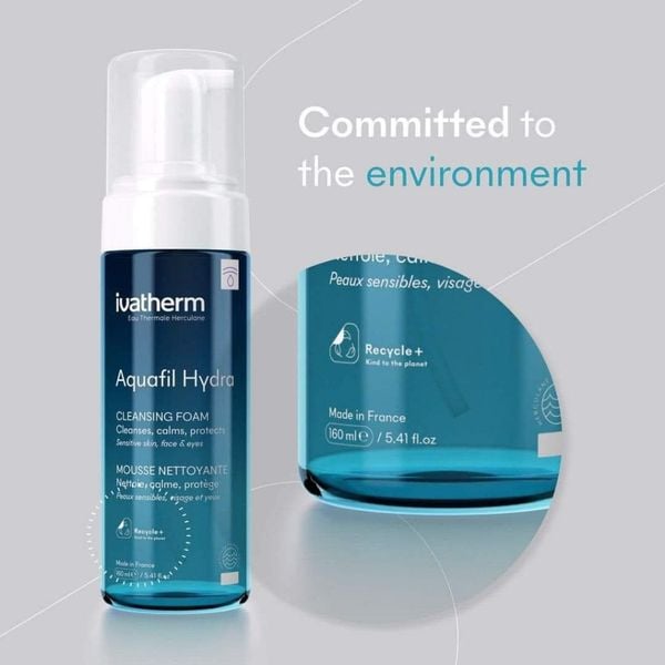 Ivatherm Aquafil Hydra Baslan Cleansing Foam - 160ml | ايفاثيرم غسول رغوي منظف لطيف للوجه - 160 مل - الصورة 6