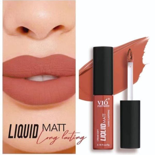 Vio liquid matt long lasting lip gloss / فيو / v01