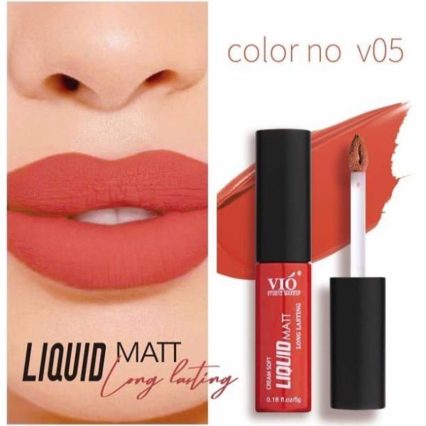 Vio liquid matt long lasting lip gloss / فيو / v05
