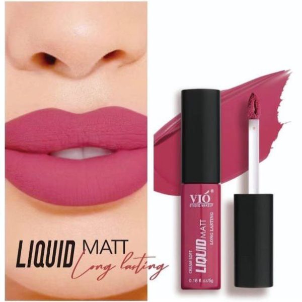Vio liquid matt long lasting lip gloss / فيو / v06