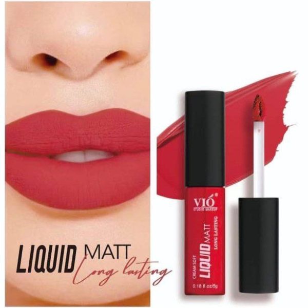 Vio liquid matt long lasting lip gloss / فيو / v07