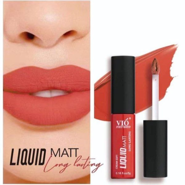 Vio liquid matt long lasting lip gloss / فيو / v08