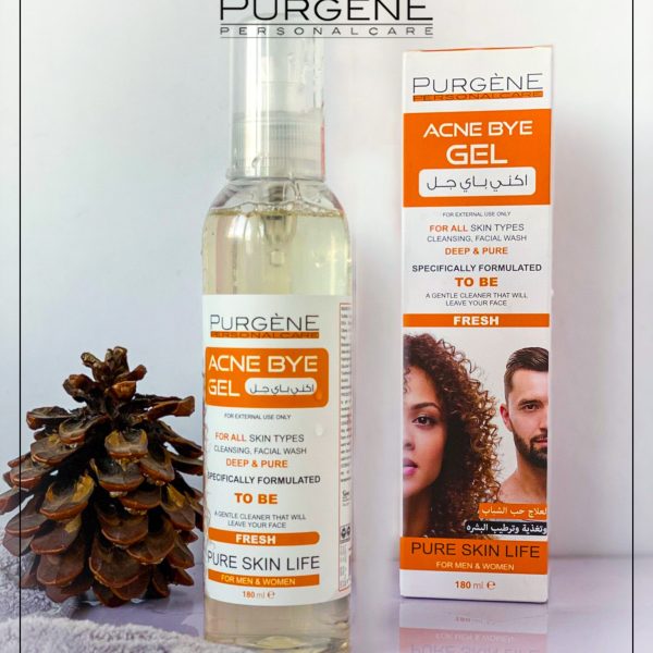 PURGÈNE Acne Bye Gel 180ml | بيورجين جل غسول وجه لحب لشباب 180مل
