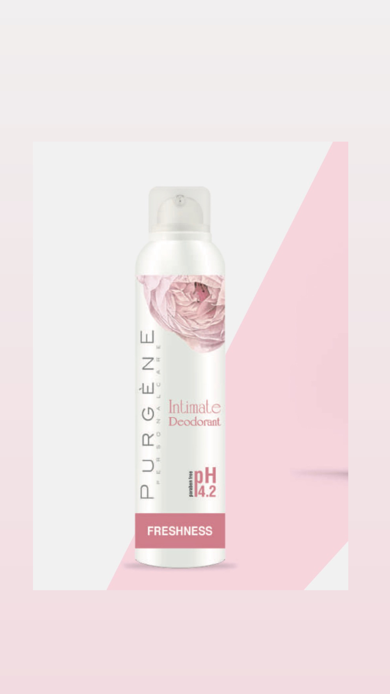PURGÈNE Intimate Dry Spray Deodorant pH 4 2 150ml | بيورجين مزيل عرق بخاخ جاف للمناطق الحساسة pH 4 2 150 مل
