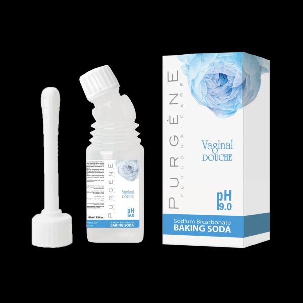 PURGÈNE Vaginal Douche Baking Soda pH 9 0   100ml  | بيوريجين غسول مهبلي بيكربونات الصوديوم pH9 0   100 مل