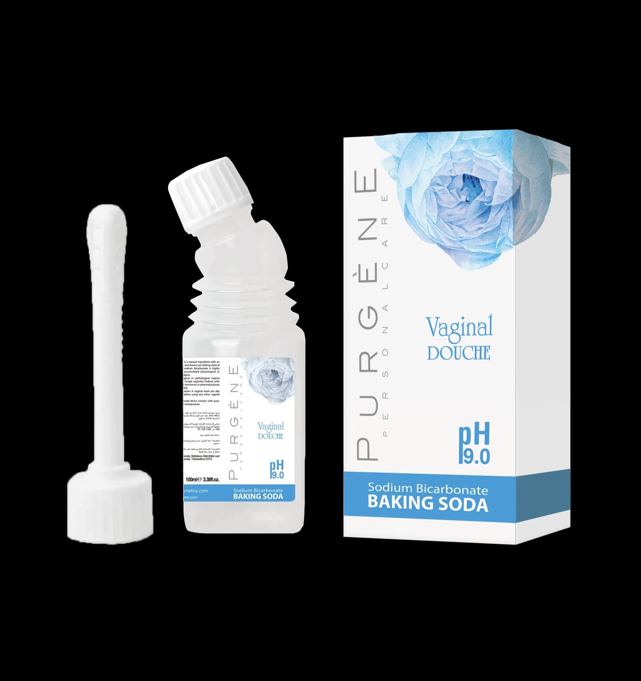 PURGÈNE Vaginal Douche Baking Soda pH 9 0 100ml | بيوريجين غسول مهبلي بيكربونات الصوديوم pH9 0 100 مل