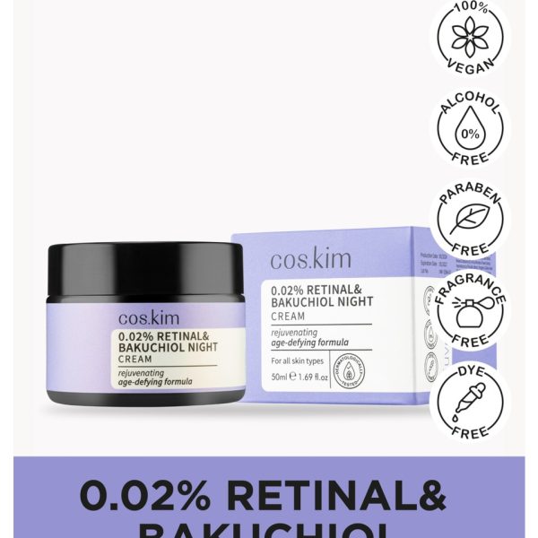 Cos kim ​​Retinal & Bakuchiol Night Cream   50ml | كوسكيم كريم ليلي رتينال وباكوشيول   50مل